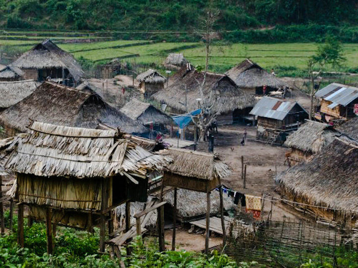 Luang Namtha Village in the rulral area of Laos
